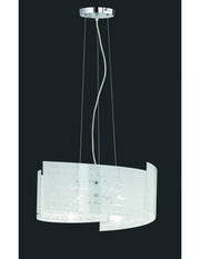 Suspension Signa 3 Verres Blanc 3xE27 Ø50 cm Trio Lighting