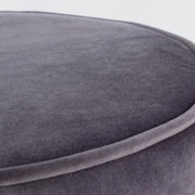 Ensemble combiné table basse-pouf moderne gris foncé Annika