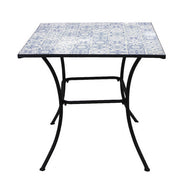 Table Mosaïque Azulejos en Métal 80x80 cm