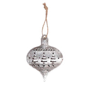 Lot de 6 sphères en métal argenté cm21x8h3