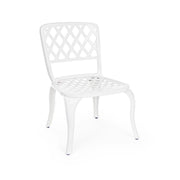 Chaise Extérieure En Aluminium Blanc Faenza 44X4 H89 Cm