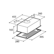 Grey Incassi -Color Sub-Clus Aspirant Hood 49.5x28 cm
