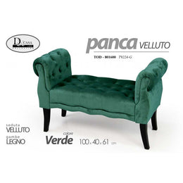 Banc de diapositive Breen Velvet 100x cm 40 x 61 h