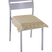 Coussin carré beige à pois pop cm40x40h4