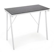 Young Smoke bureau plateau en verre 113x58 cm