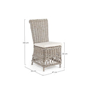 Chaise avec rotin Weave Warna à l'intérieur et à l'extérieur