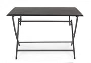 Table d'extérieur en aluminium anthracite ELIN 110x70x h71 cm