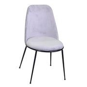 Velluto et métal chaise en métal Rotterdam Gray