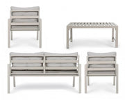 Salon de jardin ivoire avec coussins amovibles