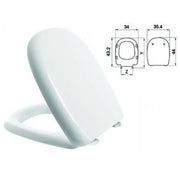 Abattant WC thermodurcissable blanc 