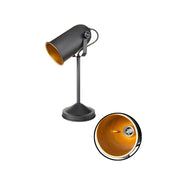 Lampe de table directionnelle Tokyo MDL3636 en métal noir