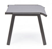 Repose-pieds de salon de jardin en aluminium anthracite Cruise 53 x 51 x 44 cm