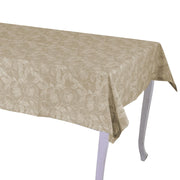Nappe en tissu beige rose sauvage cm140x180