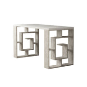 Bureau blanc Labirent 140 pieds blancs vintage