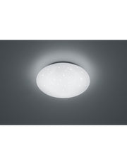 Plafonnier Led Dimmable IP44 Putz Blanc Pailleté Ø37 cm Trio Lighting