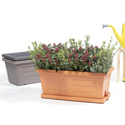 Jardinière en terre cuite 80 cm pour plantes et fleurs de jardin sans soucoupe (code 31180)