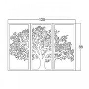 Décoration murale moderne arbre noir