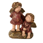 Ange en résine doré cm23x14,5h27,5