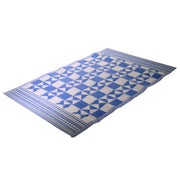 Tapis polyester triangles bleus cm60x180x0,6