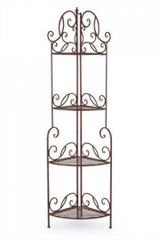 Meuble d'angle Melanie 4P marron