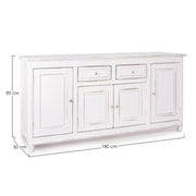Buffet rustique Colette 4 portes et 2 tiroirs