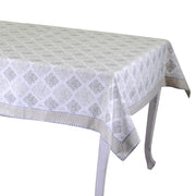 Nappe rectangulaire en brocart de Venise blanc cm140x240