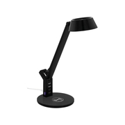 Banderalo Lampe De Bureau Noire Gradateur Tactile Led Avec Chargeur Qi Eglo