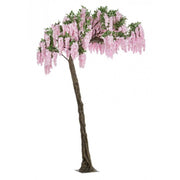 Glycine rose artificielle h320 cm