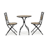 Ensemble de 3 tables pliantes Kansas et 2 chaises