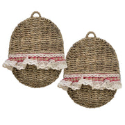 Porte-lettres Cordi 1-2 rouge devon ovale cm22x9h27