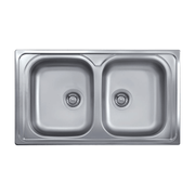 Évier 86x50 2 bacs SAXT322A