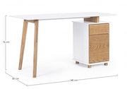 Bureau MONTRÉAL avec tiroirs 140X60X76h cm