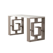 Bureau Labirent 140 tourterelle blanc