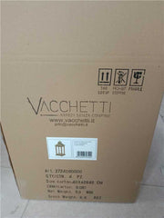 Lanterne rectangulaire en bois marron foncé cm19x19h42,5