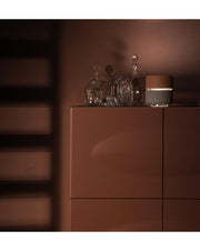 Lampe à poser Idra en métal rose et gris STS