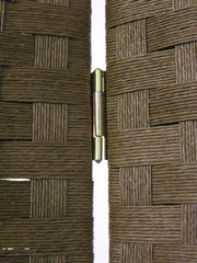 Paravent en papier 3 panneaux noyer 40x175 cm