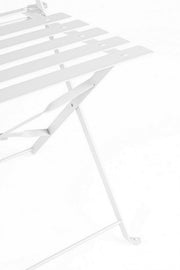 Salon de jardin Bistrot blanc table et chaises bizzotto