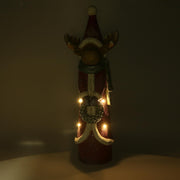 Renne en résine led rouge cm22,5x16h65,5