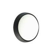 Plafonnier applique rond noir LED 8W lumière naturelle extérieur