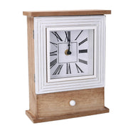 Horloge en bois marron cm18,5x7h24
