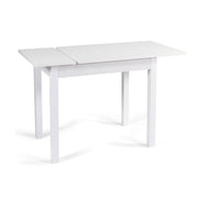 Table à manger extensible Frêne Blanc bois mélaminé 60x90-120 cm