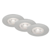 Lot de 3 luminaires encastrés LED 5W 460lm chromé Ø 9 cm