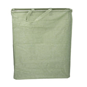 Panier rectangulaire pliable en tissu vert cm55x19h66