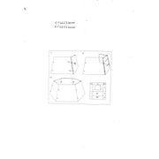 Couvercle d'arbre en métal pliant hexagonal argenté cmø68h25