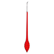 Pendentif en verre de Noël goutte rouge 5,5x h40 cm