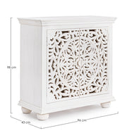 Buffet 2 portes bois blanc Alinta cm 96 x 43 x 98