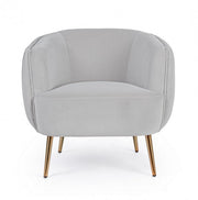 Fauteuil style ambiance gris clair