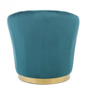 Fauteuil coquillage effet velours Gilles