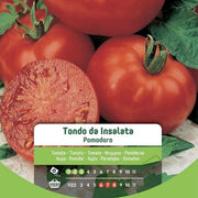 Graines de tomates rondes de salade dans une enveloppe