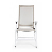 Fauteuil d'extérieur pliant CRUISE Blanc 59x71x h 113 cm